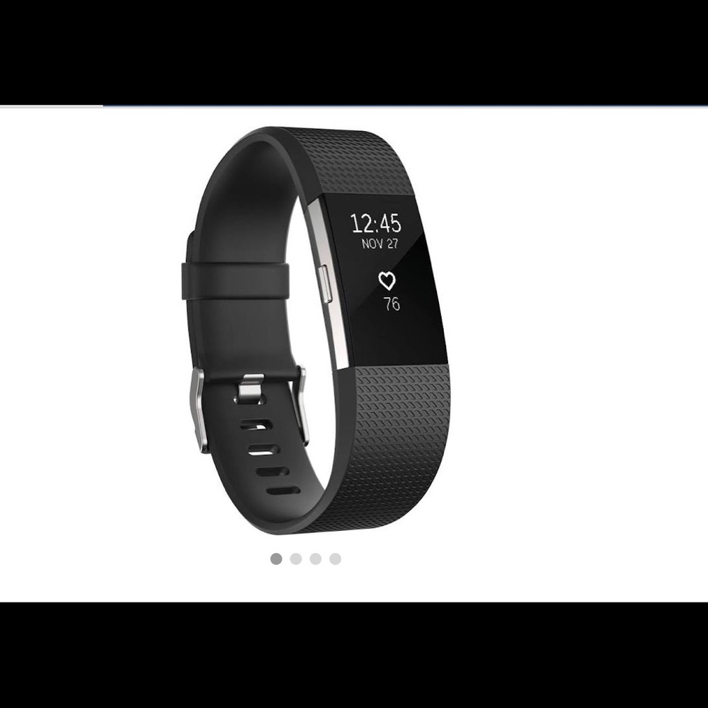 Fitbit Charge 2 HR - Black & Purple Wristbands